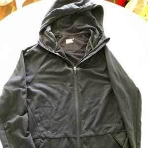 Men Black Gymshark Zip Hoodie Medium M